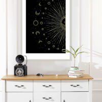 Lunar phases artwork