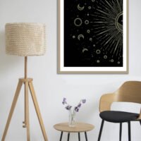 Lunar phases artwork