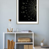 Lunar phases artwork