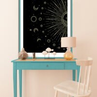 Lunar phases artwork