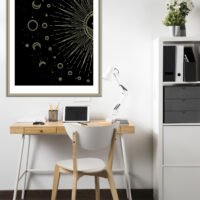 Lunar phases artwork