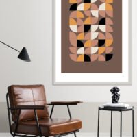 Picture frame by a reading coffee table in a living room