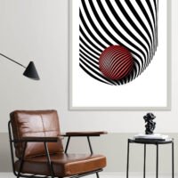 Picture frame by a reading coffee table in a living room