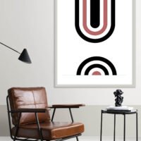 Picture frame by a reading coffee table in a living room